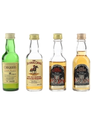 Chequers, Old Court & The National Choice Bottled 1970s & 1980s 4 x 5cl