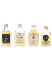 Assorted Blended Scotch Whisky Carlton, Dewar's, Famous Grouse & Long John 4 x 4cl-5cl