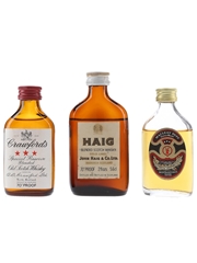Crawford's, Haig & Macleay Duff Bottled 1970s 3 x 5cl-5.6cl