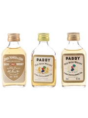 John Power & Paddy Bottled 1970s & 1980s 3 x 4.7cl-5cl / 40%