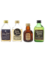 Assorted Blended Whisky Grand Old Parr, John Begg, Long John & Queen Anne 4 x 5cl