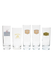Clan Campbell, Cutty Sark & White Heather Highball Glasses  