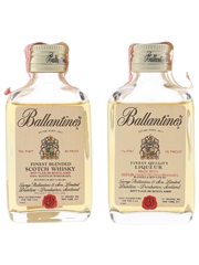Ballantine's Finest Bottled 1970s - 21 Brands 2 x 4.7cl / 43%