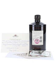 Hendrick’s Bottle Signed by Master Distiller Lesley Gracie with Personal Note Includes Cucumber Pin Badge 70cl / 41.4%