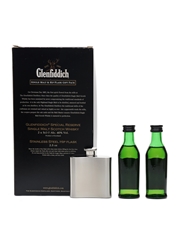 Glenfiddich Single Malt & Hip Flask Gift Pack 12 Year Old Special Reserve 2 x 5cl / 40%