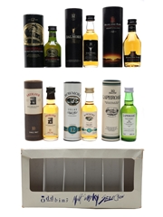 Oddbins Malt Whisky Selection Set Bottled 1990s - Aberlour, Bowmore, Bunnahabhain, Dalmore, Highland Park & Laphroaig 6 x 5cl