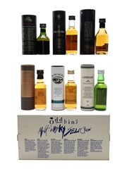 Oddbins Malt Whisky Selection Set Bottled 1990s - Aberlour, Bowmore, Bunnahabhain, Dalmore, Highland Park & Laphroaig 6 x 5cl