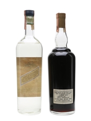 Anice Doppio & Liquore Curacao D'Olanda Fratelli Branca Bottled 1960-70s 2 x 100cl / 37%