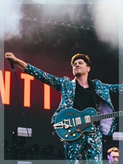Suit Worn by Twin Atlantic Lead Singer Sam Mctrusty Worn At Glasgow Summer Sessions 