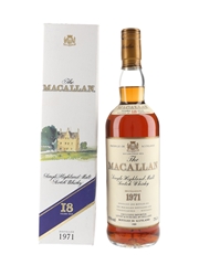 Macallan 1971 18 Year Old Bottled 1989 - Levert & Schudel 75cl / 43%
