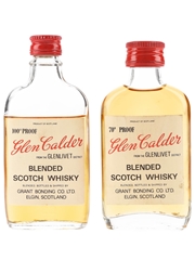 Glen Calder 70 & 100 Proof Bottled 1960s-1970s 2 x 5cl