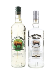 Polmos Zubrowka Biala & Bison Vodka Bottled 2000s 2 x 70cl / 40%