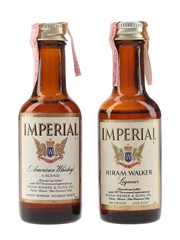 Hiram Walker Imperial Bottled 1970s 2 x 4.7cl / 40%