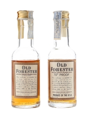Old Forester Bottled 1970s 2 x 4.7cl / 40%