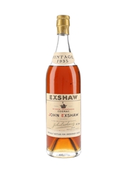 Exshaw 1935 Grande Champagne Cognac Bottled 1950s-1960s - Grosvenor House 70cl / 40%