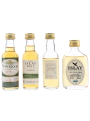 Assorted Islay Malt Scotch Whisky  4 x 5cl / 40%