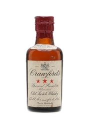 Crawford's 3 Star Scotch Whisky Bottled 1950s Spring Cap 5cl