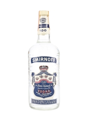 Smirnoff 100 Proof Blue Label Bottled 1980s 113cl / 50%