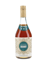 Waitrose 3 Star Pure Grape Brandy Bottled 1970s 68cl / 40%