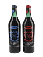 Carpano & Punt E Mes Vermuth Bottled 1940s - Screenprinted Label 2 x 100cl