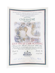 Glen Moray 1978 Single Cask No. 7765 Bottled 2004 - The Craigellachie Hotel Of Speyside 70cl / 57.6%