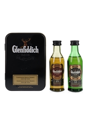 Glenfiddich 12 & 15 Year Old  2 x 5cl / 40%