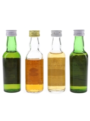 Assorted Blended Whisky Glengarret, Highland Fusilier, Strathayr & Strathconon 4 x 4.7cl-5cl