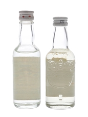 Smirnoff Red & Silver Label Bottled 1970s-1980s - International Distillers & Vintners 2 x 5cl