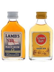 Lamb's & Lemon Hart Rum Bottled 1980s - United Rum Merchants 2 x 5cl / 40%