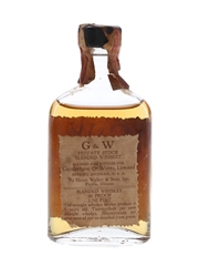 G & W Private Stock Bottled 1930s-1940s 4.7cl / 45%