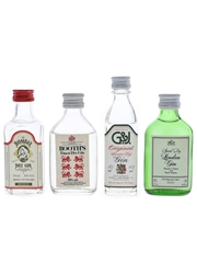 Assorted Gin Bombay, Booth's G&J & London Gin 4 x 5cl / 40%