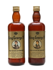King George IV Blended Scotch Bottled 1970s 2 x 75cl