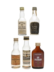 Assorted Blended Scotch Whisky Bottled 1960s 5 x 5cl