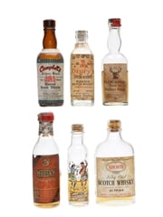 Assorted Blended Scotch Whisky Bottled 1950s 6 x 5cl