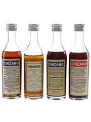 Cinzano Vermouth Bottled 1960s 4 x 10cl