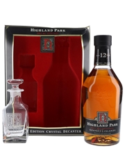 Highland Park 12 Year Old Limited Edition Crystal Decanter Bottled 1990s 70cl / 40%