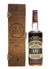 Old Ezra Brooks 15 Years Old 101 Proof - Bottled 1980s 75cl