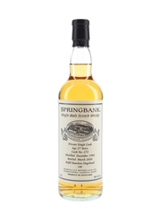 Springbank 1992 27 Year Old Private Single Cask 273 Bottled 2020 70cl / 48.4%