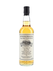 Springbank 1992 27 Year Old Private Single Cask 273