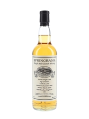 Springbank 1992 27 Year Old Private Single Cask 273