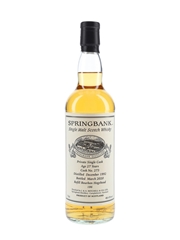 Springbank 1992 27 Year Old Private Single Cask 273