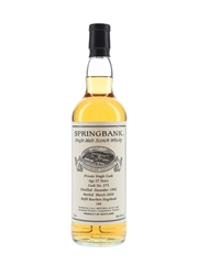 Springbank 1992 27 Year Old Private Single Cask 273