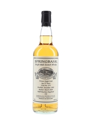 Springbank 1992 27 Year Old Private Single Cask 273