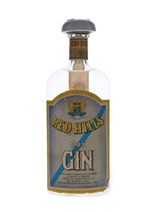 Red Hills Dry London Gin Bottled 1960s - Buton 75cl / 45%