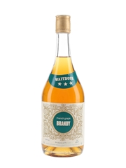 Waitrose 3 Star French Grape Brandy Bottled 1970s 68cl / 40%