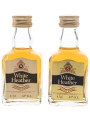 White Heather 5 & 8 Year Old Bottled 1970s 2 x 4.7cl / 43%