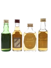 Assorted 12 Year Old Blended Whisky Bottled 1970s & 1980s 4 x 4cl-5cl