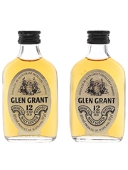 Glen Grant 12 Year Old Bottled 1970s-1980s 2 x 5cl / 40%