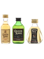 Queen Anne & Something Special Bottled 1970s & 1980s 3 x 5cl / 40%