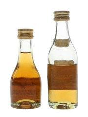Bardinet & Matelot French Brandy Bottle 1970s 2 x 3cl / 40%